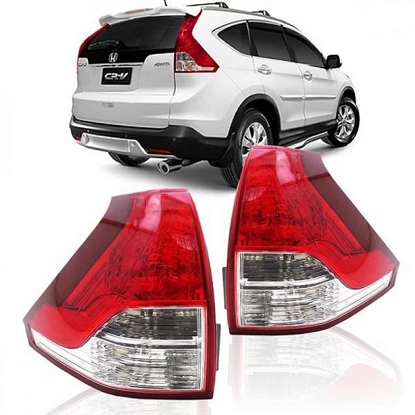 Lanterna crv honda de 2012 a 2014 traseira inferior lado esquerdo sport utility vehicle com soquete sem lâmpada