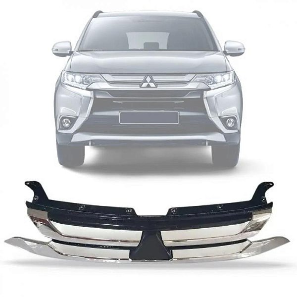 Grade do radiador outlander mitsubishi de 2016 a 2022 cromada
