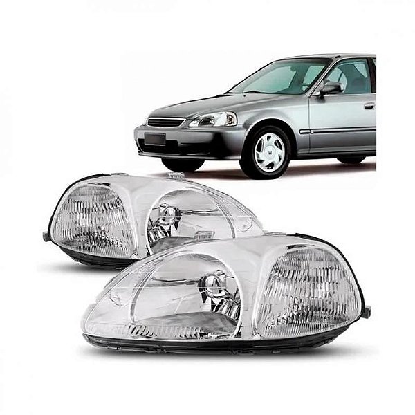 Farol civic honda de 1996 a 1998 lado direito sedã manual