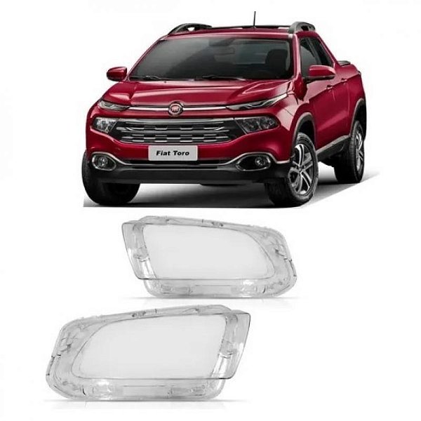 Lente de farol toro fiat de 2016 a 2021 inferior lado direito