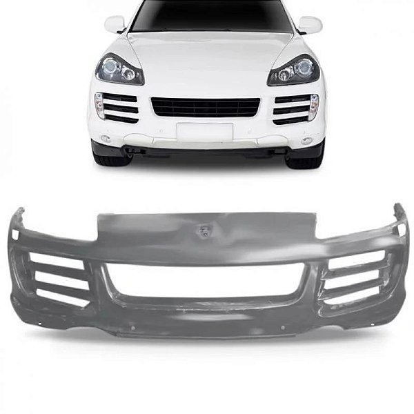 Para choque cayenne porsche de 2008 a 2010 dianteiro primer sport com furo para esguicho e sensor