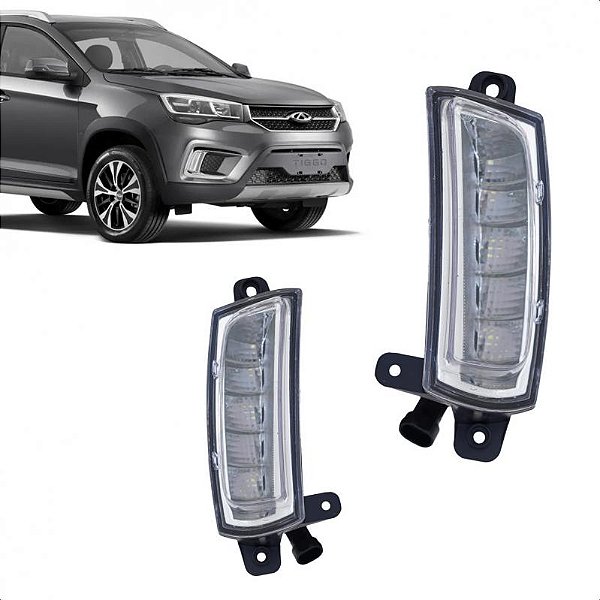 Lanterna de para choque tiggo 2 chery de 2018 a 2022 dianteira lado direito luz diurna