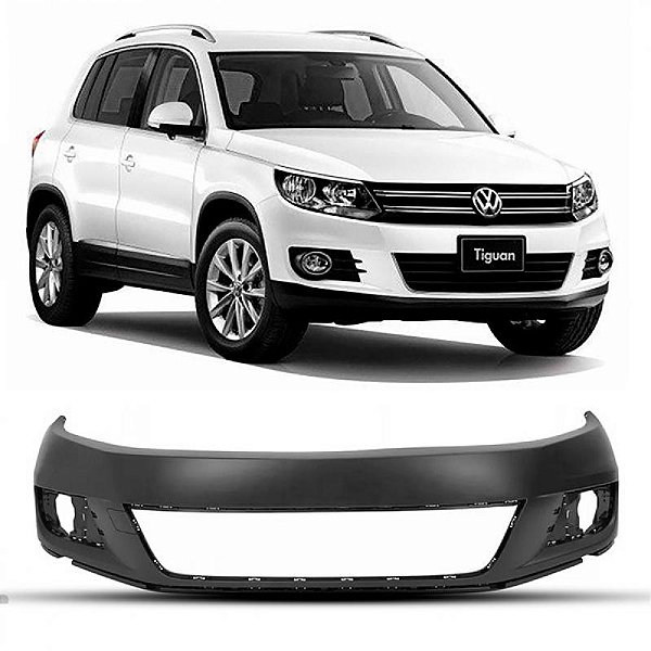 Para choque tiguan volkswagen de 2012 a 2017 dianteiro sem furo para esguicho com furo para sensor