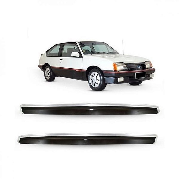 Calha de chuva monza chevrolet de 1982 a 1996 duas portas alumínio