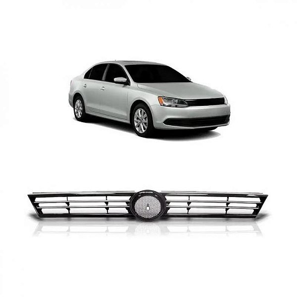 Grade do radiador jetta volkswagen de 2011 a 2014 com carcaça toda preta