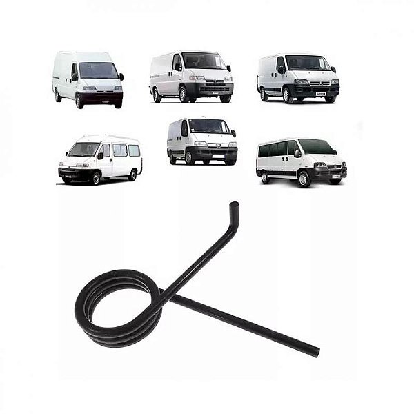 Mola de pedaleira ducato fiat boxer peugeot jumper citroën de 1995 a 2017 preta emblema fiat