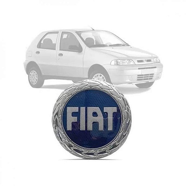 Emblema palio e siena fiat de 2001 a 2006 da grade do radiador azul com parafuso