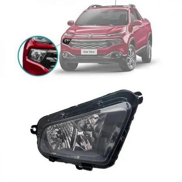 Farol toro fiat de 2016 a 2021 inferior lado direito