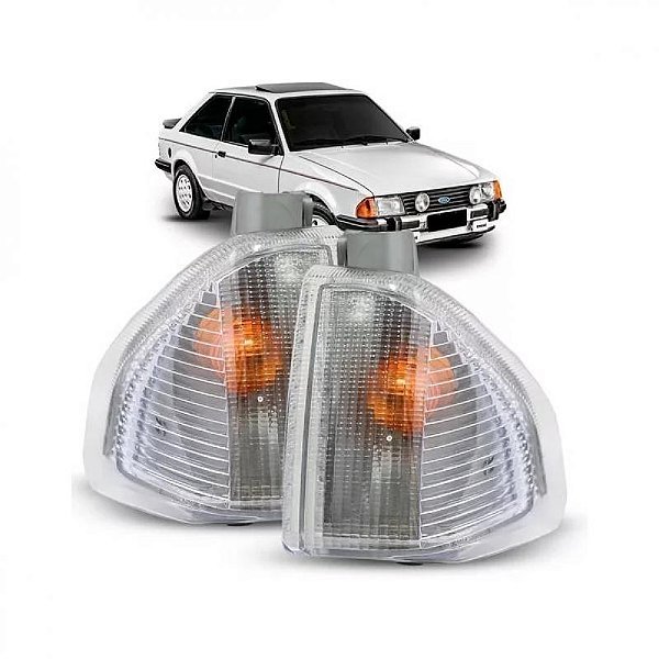 Lanterna escort ford de 1983 a 1986 dianteira lado esquerdo cristal