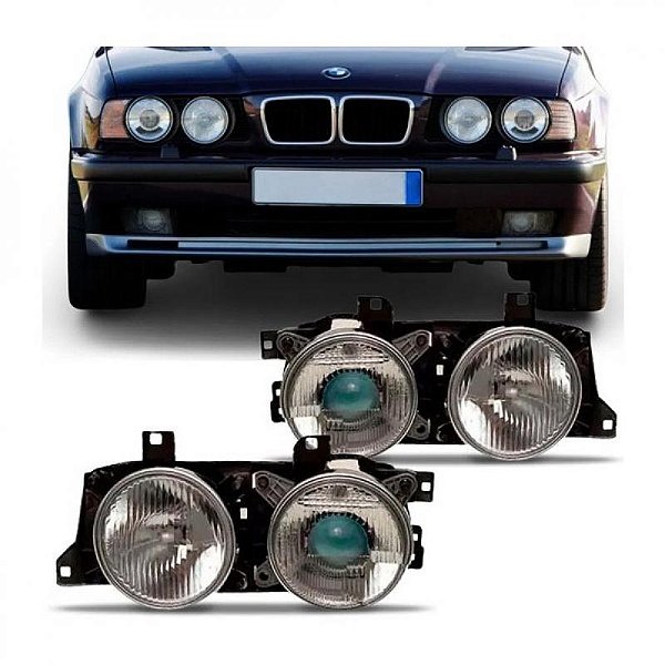 Farol série 5 bmw de 1988 a 1994 lado esquerdo