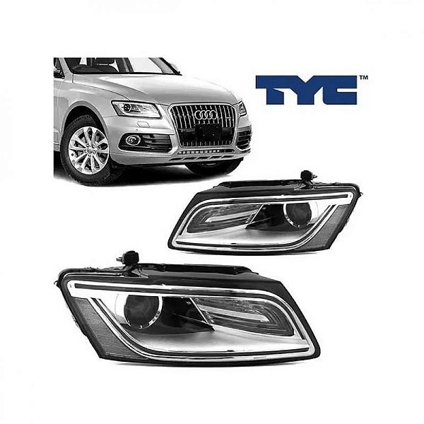 Farol q5 audi de 2013 a 2016 lado direito elétrico com motor com projetor com LED