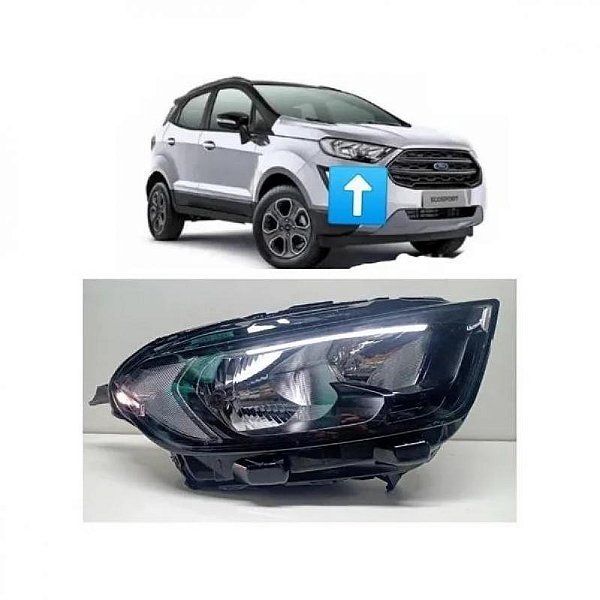 Moldura inferior para choque da grade frontal uno e fiorino fiat de 2011 a 2014 azul com três peças