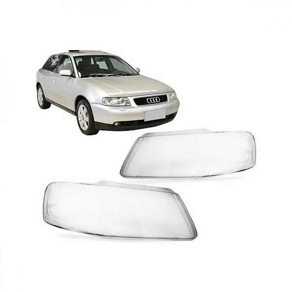 Lente de farol a3 audi de 2001 a 2006 lado esquerdo