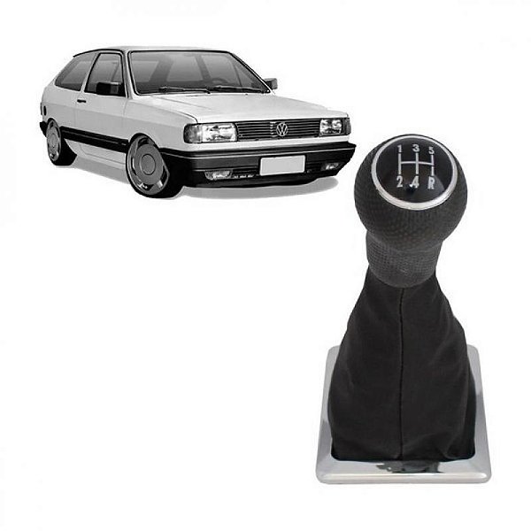 Coifa de câmbio gol volkswagen de 1989 a 1999 grafite encaixe pequeno com bola