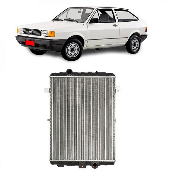 Radiador gol parati saveiro voyage volkswagen de 1987 a 1994 sem ar e câmbio manual