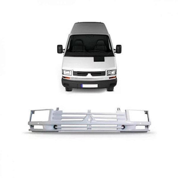 Grade do radiador trafic renault de 1993 a 2002 dianteira branca