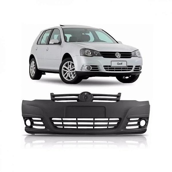 Para choque golf volkswagen de 2008 a 2012 dianteiro com furo auxiliar