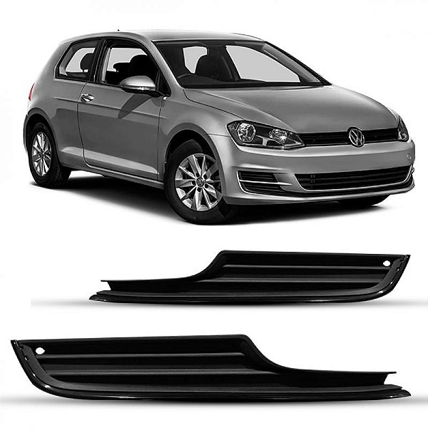 Grade lateral do para choque golf volkswagen de 2014 a 2017 lado esquerdo dianteiro inferior