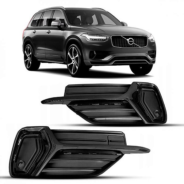Grade para para choque xc90 volvo de 2018 a 2022 dianteiro lado direito