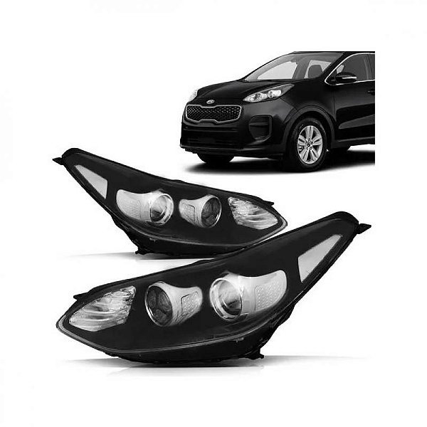 Farol saveiro volkswagen de 2023 a 2025 lado direito cromado