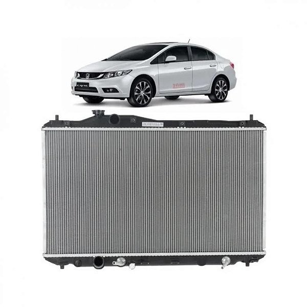 Radiador civic honda de 2012 a 2016 automático e manual