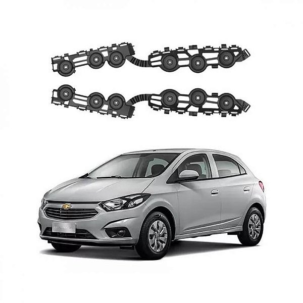Guia de para choque onix chevrolet de 2017 a 2020 traseiro lado direito versão lt