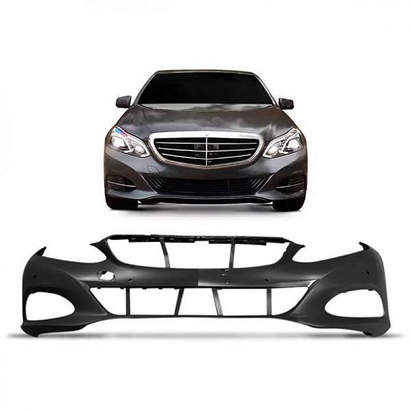 Para choque e320 mercedes benz de 2014 a 2016 dianteiro com furo para reboque e com furo para sensor