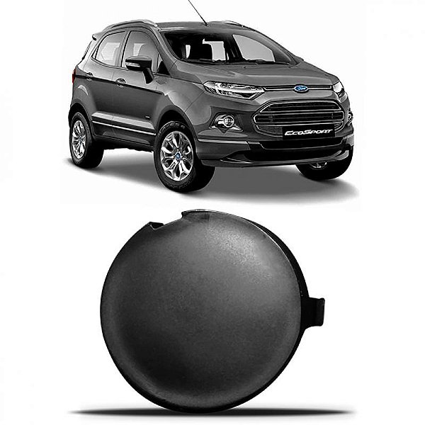 Tampa de reboque do para choque ecosport ford de 2013 a 2017 dianteiro