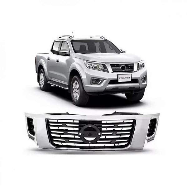 Grade do radiador frontier nissan de 2017 a 2021 cromada