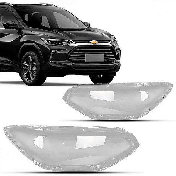 Lente de farol tracker chevrolet de 2020 a 2025 lado esquerdo