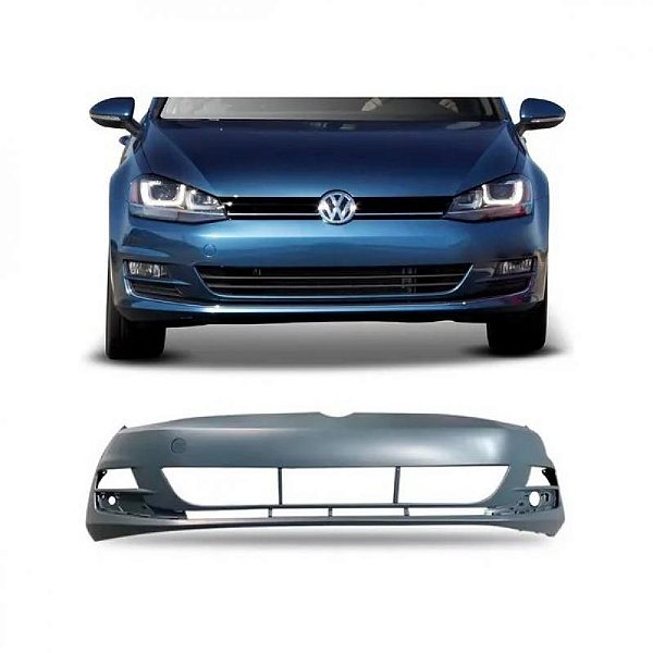 Para choque golf volkswagen de 2014 a 2017 dianteiro TSI highline sem furo para sensor e sem furo para esguicho