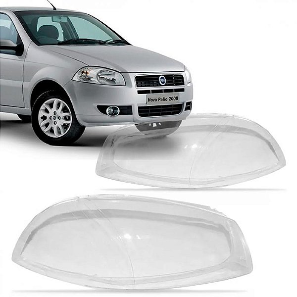 Lente de farol palio fiat de 2008 a 2013 lado direito reta