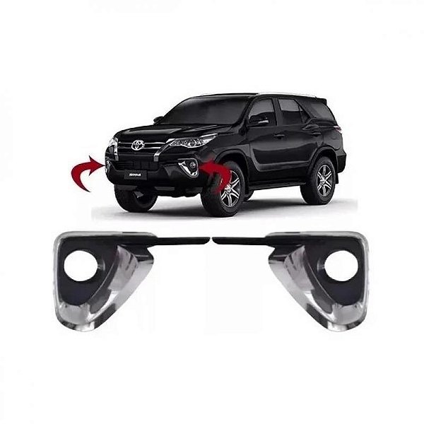 Grade para choque hilux sw4 toyota de 2016 a 2020 dianteira lateral lado direito cromada