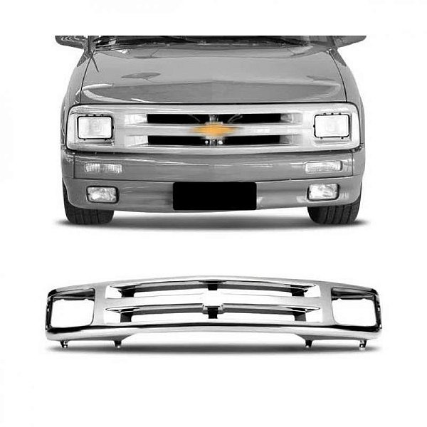 Grade do radiador s10 chevrolet de 1993 a 1995 cromada