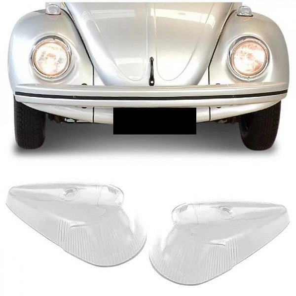 Lente de lanterna fusca volkswagen de 1971 a 1996 dianteira cristal