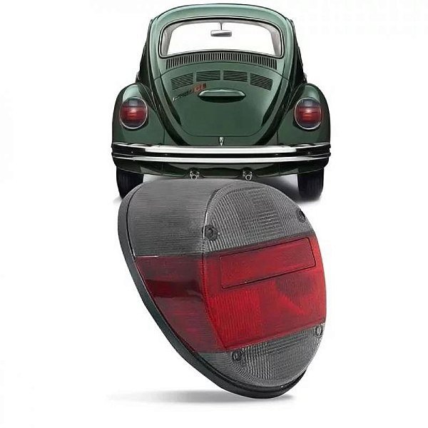 Lanterna fusca volkswagen de 1976 a 1996 traseira fumê tipo fafa