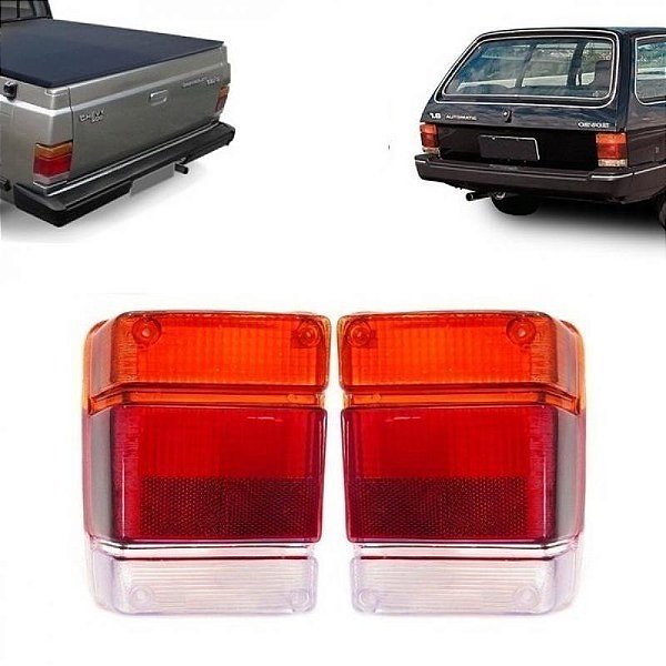 Lente chevy e marajó chevrolet de 1983 a 1994 lado direito tricolor modelo cibie