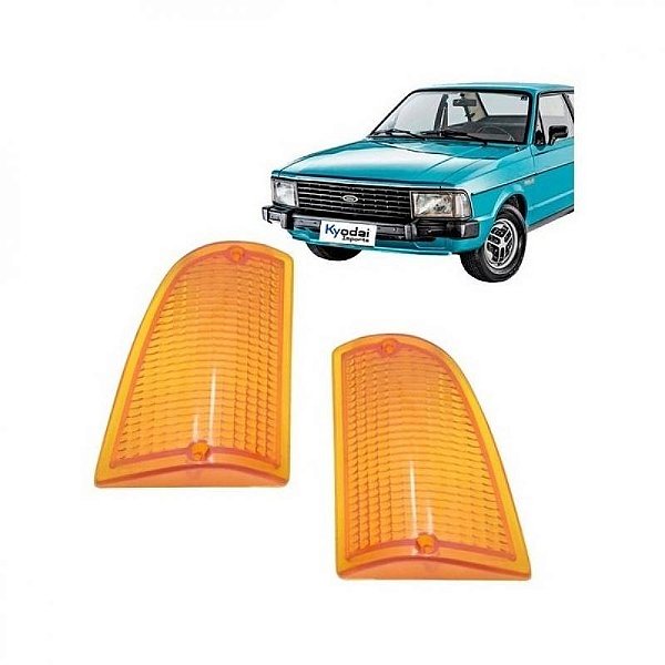 Lente corcel ford de 1978 a 1984 lado direito dianteira âmbar