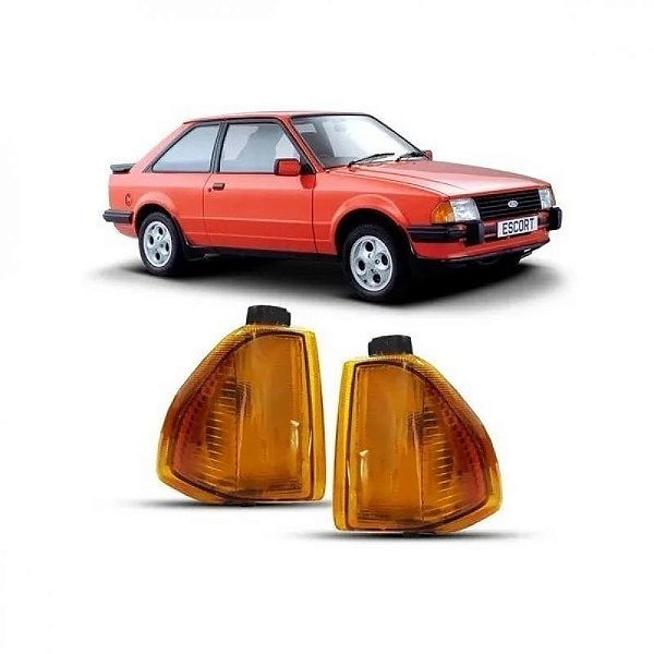 Lanterna escort ford de 1983 a 1986 lado esquerdo dianteira âmbar