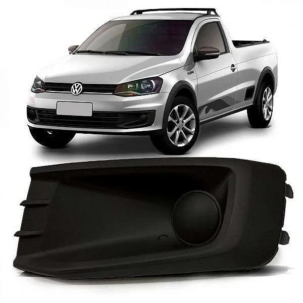 Grade de para choque saveiro volkswagen de 2013 a 2016 lateral lado esquerdo geração seis sem furo