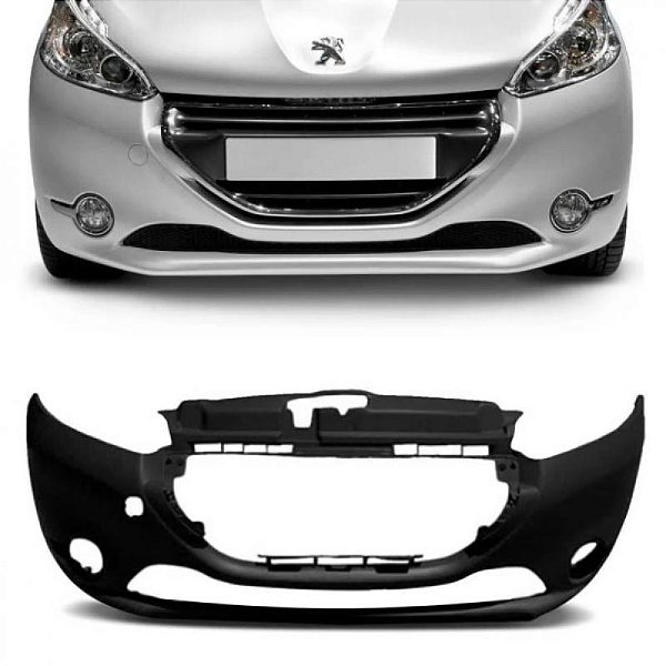 Para choque 208 peugeot de 2012 a 2016 dianteiro primer com furo