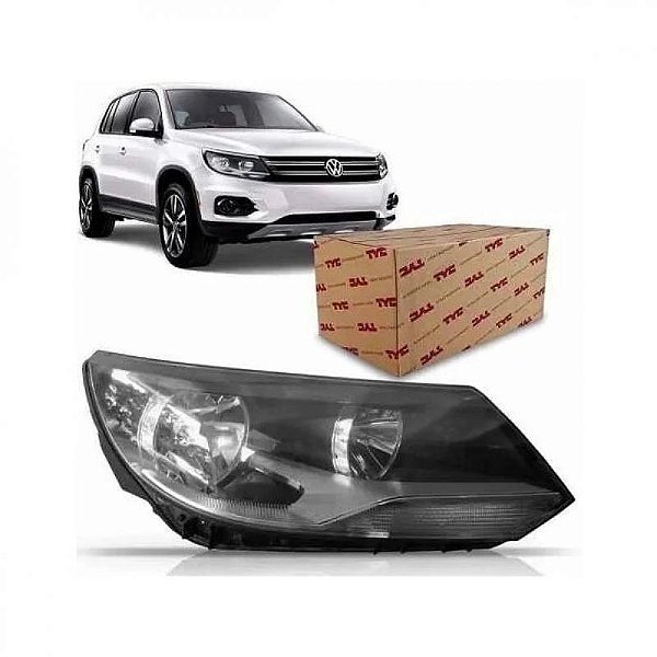 Farol tiguan volkswagen de 2012 a 2017 lado direito elétrico sem xenon sem LED