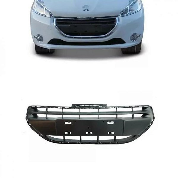 Grade do radiador 208 peugeot de 2012 a 2016 superior preta