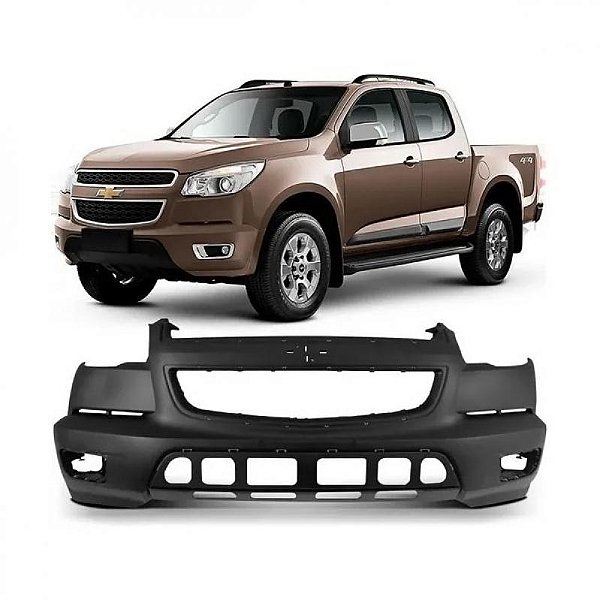 Para choque s10 chevrolet de 2012 a 2016 dianteiro com furo
