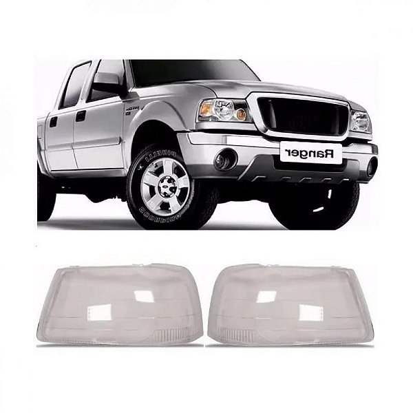 Lente de farol ranger ford de 2005 a 2009 lado esquerdo