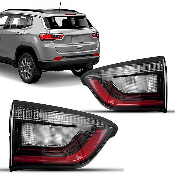 Lanterna compass jeep de 2022 a 2025 traseira do porta malas lado direito com LED