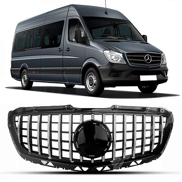 Grade do radiador sprinter mercedes benz de 2017 a 2019 cromada