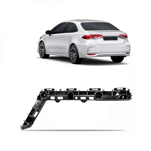 Guia do para choque corolla toyota de 2020 a 2025 traseiro lado esquerdo
