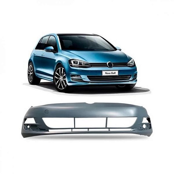 Para choque golf volkswagen de 2014 a 2017 dianteiro TSI e highline sem furo para sensor e com furo para esguicho