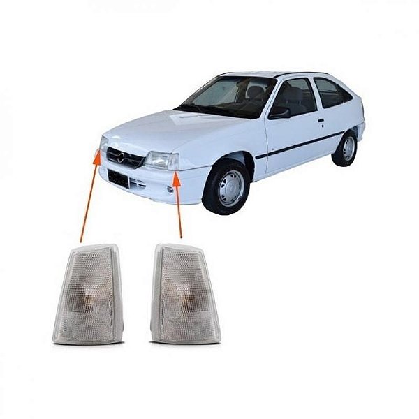 Lanterna kadett e ipanema chevrolet de 1989 a 1998 dianteira lado direito cristal
